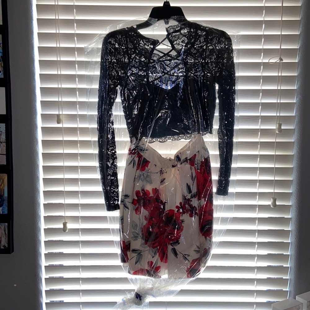 two piece dress from dillards